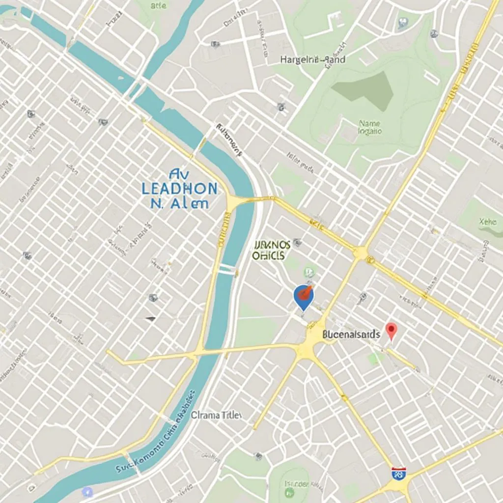Mapa de la ubicación de la oficina